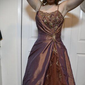 Formal Long Maroon/Purple Dress